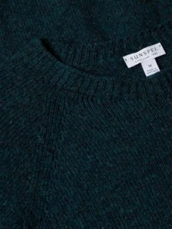 SunspelLambswool Crew Neck Jumper - Peacock -Norse Projects Sales Sunspel Lambswool Crew Neck Jumper in Peacock 20230831015316 2