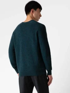 SunspelLambswool Crew Neck Jumper - Peacock -Norse Projects Sales Sunspel Lambswool Crew Neck Jumper in Peacock 20230831015316 3