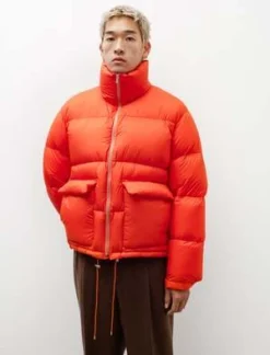AuraleeSuper Light Nylon Ripstop Down - Blouson Orange -Norse Projects Sales Super Light Nylon Ripstop Down Blouson Orange 20231026011648 2