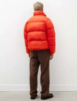 AuraleeSuper Light Nylon Ripstop Down - Blouson Orange -Norse Projects Sales Super Light Nylon Ripstop Down Blouson Orange 20231026011649 2
