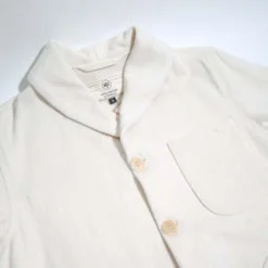 Rogue TerritoryShawl Collar Knit Denim Supply Jacket - Natural -Norse Projects Sales Supply Jacket Shawl Collar Natural Knit Denim 20230210060544 2