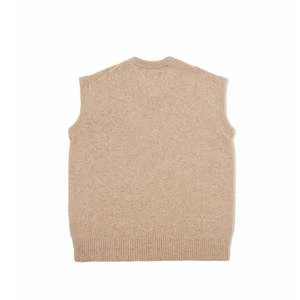 Universal WorksEco Wool Sweater Vest - Oatmeal 2 Universal WorksEco Wool Sweater Vest - Oatmeal - Image 2