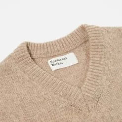 Universal WorksEco Wool Sweater Vest - Oatmeal 5 Universal WorksEco Wool Sweater Vest - Oatmeal -Norse Projects Sales Sweater Vest Eco Wool 20231010223122 2