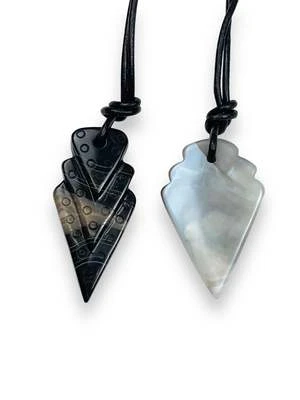 Matthew SwopeTIBETAN AAROW PENDANT - Bead/Black 2 Matthew SwopeTIBETAN AAROW PENDANT - Bead/Black - Image 2