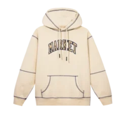MARKETMarket Triple Stitch Pullover Hoodie - Ecru