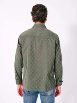 DUSHYANTDushyant The Jesse Workshirt - Teal/Red Motif -Norse Projects Sales The Jesse Workshirt Teal Red Motif 20231029194118 2