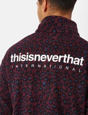 ThisIsNeverThatThisisneverthat INTL. Fleece Jacket - Leopard Blue 2 ThisIsNeverThatThisisneverthat INTL. Fleece Jacket - Leopard Blue - Image 2