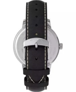 TimexChicago Leather Watch 45mm - Black/Silver -Norse Projects Sales Timex Chicago Black Leather Watch 45mm Black Silver 20230729212635 2