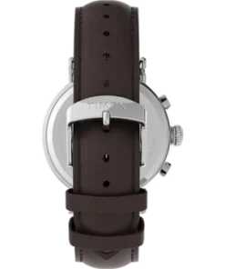 TimexStandard Chronograph 41mm Leather Strap Watch 10 TimexStandard Chronograph 41mm Leather Strap Watch -Norse Projects Sales Timex Standard Chronograph 41mm Leather Strap Watch Silver Tone Brown Cream 20230729212647 1
