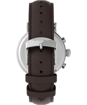 TimexStandard Chronograph 41mm Leather Strap Watch 4 TimexStandard Chronograph 41mm Leather Strap Watch - Image 4