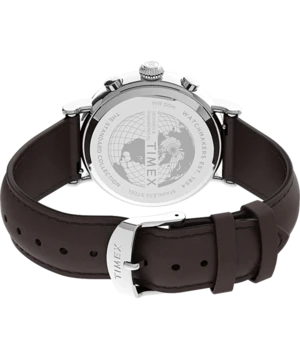 TimexStandard Chronograph 41mm Leather Strap Watch 6 TimexStandard Chronograph 41mm Leather Strap Watch - Image 6