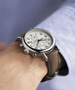 TimexStandard Chronograph 41mm Leather Strap Watch 1 TimexStandard Chronograph 41mm Leather Strap Watch