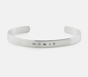 SERGE DENIMESTraditional Hallmark Bangle - Silver 1 SERGE DENIMESTraditional Hallmark Bangle - Silver