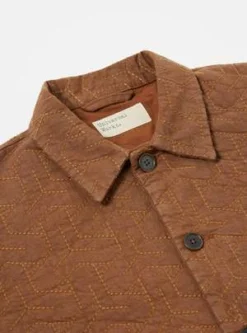 Universal WorksTravail Quilted Shirt - Brown -Norse Projects Sales Travail Quilted Shirt 20221229214150 2