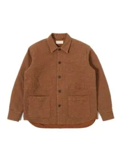 Universal WorksTravail Quilted Shirt - Brown