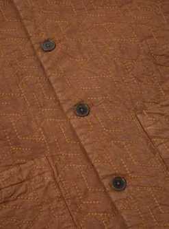 Universal WorksTravail Quilted Shirt - Brown -Norse Projects Sales Travail Quilted Shirt 20221229214151