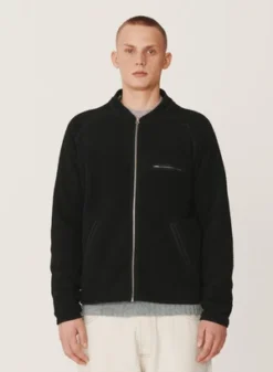 YMCTrippe Recycled Fleece Jacket - Black