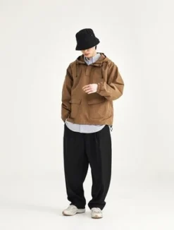 Uniform BridgeUNIFORM BRIDGE Smock Anorak Jacket - Brown