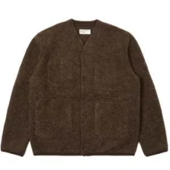 Universal WorksWool Fleece Cardigan - Brown