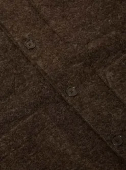 Universal WorksWool Fleece Cardigan - Brown -Norse Projects Sales UNIVERSAL WORKS Cardigan In Brown Wool Fleece 20230927151858