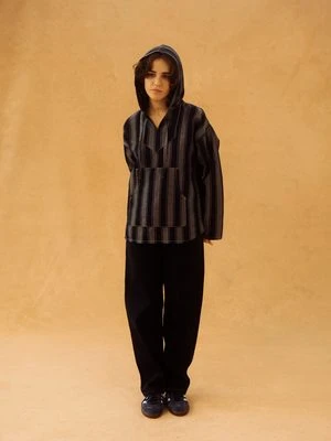 I AND MEUnisex I AND ME Japanese Woven Stripe Hoody - Navy Stripe 7 I AND MEUnisex I AND ME Japanese Woven Stripe Hoody - Navy Stripe - Image 7