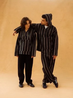 I AND MEUnisex I AND ME Japanese Woven Stripe Hoody - Navy Stripe 10 I AND MEUnisex I AND ME Japanese Woven Stripe Hoody - Navy Stripe - Image 10