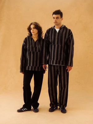 I AND MEUnisex I AND ME Japanese Woven Stripe Hoody - Navy Stripe 13 I AND MEUnisex I AND ME Japanese Woven Stripe Hoody - Navy Stripe - Image 13