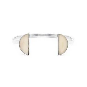 KiberaUnisex Kibera Halfmoon Split Bracelet - Natural 2 KiberaUnisex Kibera Halfmoon Split Bracelet - Natural - Image 2