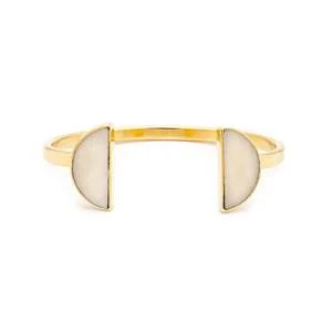 KiberaUnisex Kibera Halfmoon Split Bracelet - Natural 1 KiberaUnisex Kibera Halfmoon Split Bracelet - Natural