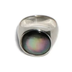 Tarin ThomasEverett Ring - BLACK MOTHER OF PEARL