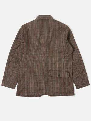 Universal WorksLong Bakers Jacket - Brown Tweed 3 Universal WorksLong Bakers Jacket - Brown Tweed - Image 3