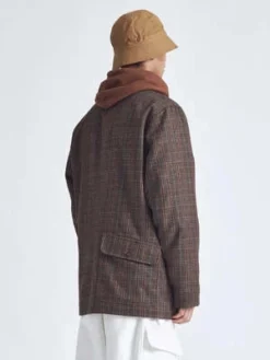 Universal WorksLong Bakers Jacket - Brown Tweed