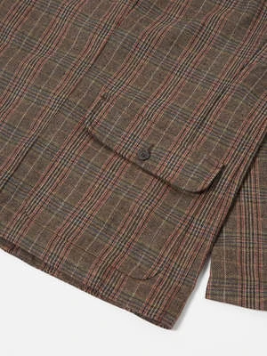 Universal WorksLong Bakers Jacket - Brown Tweed 6 Universal WorksLong Bakers Jacket - Brown Tweed - Image 6
