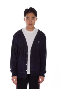 NeedlesV-Neck Cardigan - Pile Navy