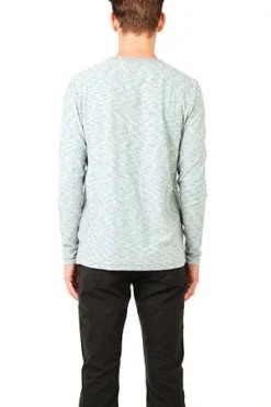 V :: ROOMKasuri Crewneck Shirt - Blue/Grey -Norse Projects Sales V Room Kasuri Crewneck Shirt 20220811165448 2