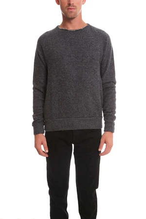 V :: ROOMLong Sleeve Fleece Crewneck - Navy 1 V :: ROOMLong Sleeve Fleece Crewneck - Navy