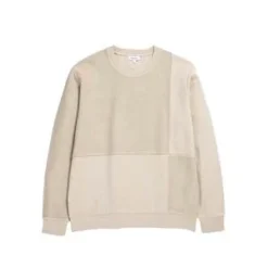 Norse ProjectsVagn GMD Patchwork Crewneck - Oatmeal