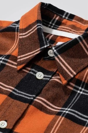 Norse ProjectsVillads Brushed Flannel Check Shirt - Cochineal Read 4 Norse ProjectsVillads Brushed Flannel Check Shirt - Cochineal Read - Image 4