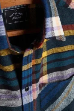 Portuguese FlannelWall Long Sleeve Shirt - Blue -Norse Projects Sales Wall Long Sleeve Shirt 20230818213908 1