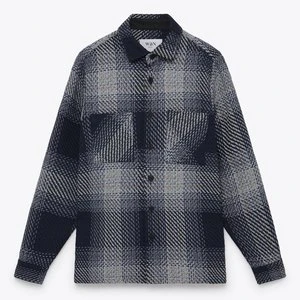 Wax LondonWhiting Overshirt Ombre Giant Windowpane - Navy/Khaki 5 Wax LondonWhiting Overshirt Ombre Giant Windowpane - Navy/Khaki - Image 5