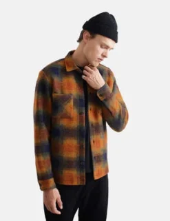 Wax LondonWhiting Overshirt Pine - Orange