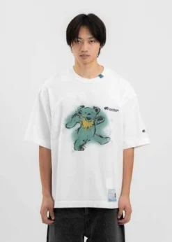 Mihara YasuhiroBear Printed Tee - White