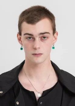 DEPARTMENTGreen Candy Earring - White Gold