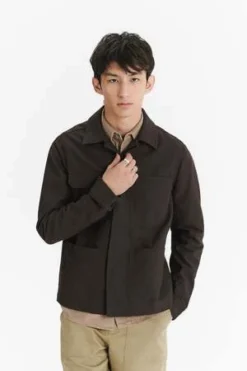 Delikatessen Workwear Jacket In The Finest Italian Mix Of Wool And Cotton - Brown -Norse Projects Sales Workwear Jacket in the Finest Brown Italian Mix of Wool and Cotton 20231013180947