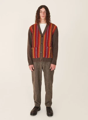 YMCCottage Wool Stripe Cardigan - Multi 5 YMCCottage Wool Stripe Cardigan - Multi - Image 5