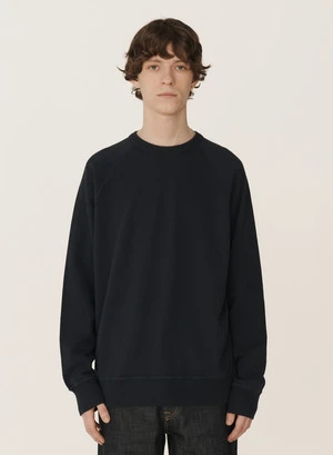 YMCEarth Shrank Organic Cotton Sweatshirt - Navy 2 YMCEarth Shrank Organic Cotton Sweatshirt - Navy - Image 2