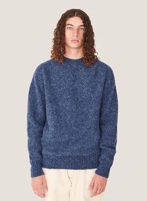 YMCSuedehead Crew Neck Jumper - Blue 1 YMCSuedehead Crew Neck Jumper - Blue