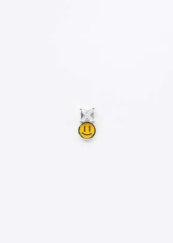 DEPARTMENTSmily Face And Rhinestone Earring - Single Yellow -Norse Projects Sales Yellow Smily Face And Rhinestone Earring Single 20221114104510 1
