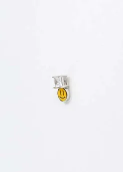DEPARTMENTSmily Face And Rhinestone Earring - Single Yellow -Norse Projects Sales Yellow Smily Face And Rhinestone Earring Single 20221114104511 1