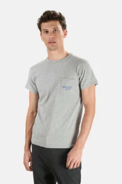 Blue&Creamx Velva Sheen Hamptons Pocket Tee - Grey